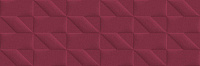 Плитка Outfit Red Struttura Tetris 3D мат, 25x76 10 мм, арт. M12C