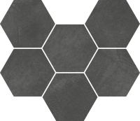 Мозаика Континуум Петрол Гексагон мат 25x29 9 мм арт. 620110000190