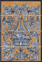 Панно Площадь Испании глянц, 15x40, арт. HGD/B347/4x/15129