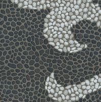 Керамогранит Багатти белый чёрный обрезной мат, 80x80 11 мм, арт. DD843300R