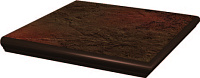 Ступень Semir Brown наружная с капиносом структурная мат, 33x33x1,1