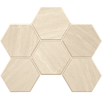 Мозаика White Mosaic GB01 GB01 Hexagon мат 25x28,5 арт. 39870