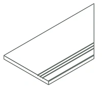 Доп Элемент Авангард пьюр Бортик Грип Правый рельеф 30x120 20 мм арт. 620090001173