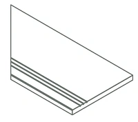 Доп Элемент Авангард блэк Бортик Грип Левый рельеф 30x120 20 мм арт. 620090001178