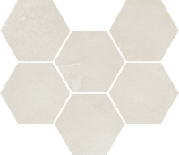 Мозаика Континуум Полар Гексагон мат 25x29 9 мм арт. 620110000186
