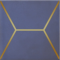 Декор Витраж синий глянц, 15x15 6,9 мм, арт. OP/C181/17065