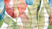 Панно Dec Tulip Panno C глянц, 25x45, арт. КПН16TulipC