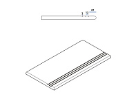 620040000103 БЛЭК ГРИП. Угловая ступень левая (30x60)