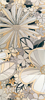Камила цветы бежевый 1608-0101. Панно (40x80)