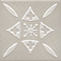 Декор Бахия 2 серый светлый мат 9,8x9,8 7 мм арт. KMD3STA018GN