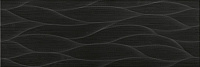 Плитка Siena Ondas negro глянц, 25x75
