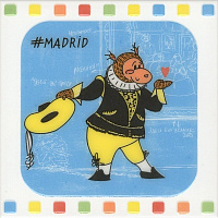 Декор Большое путешествие Madrid глянц, 20x20, арт. NT/A265/5009