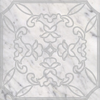 6000608 Tozz Classico Bianco Carrara Argento. Напольная вставка (7x7)