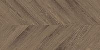 Керамогранит Wood Latina Brown Chevron коричневый карвинг мат 60x120 8,2 мм