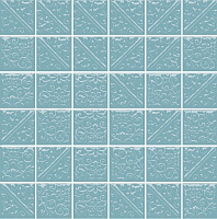 Плитка Ла-Виллет бирюзовый темный, 30,1x30,1 6,9 мм, арт. 21030
