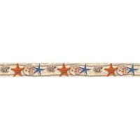 Бордюр Аликанте бежевый (звездочки, ракушки) глянц 5x50 9 мм арт. 05-01-1-57-03-11-123-0
