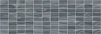 Декор Zen мозаичный чёрный, 20x60 9 мм, арт. MM60068