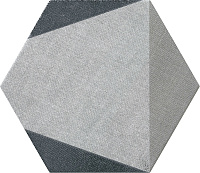 HEXTANGRAM FABRIC GREY. Универсальная плитка (33x28,5)