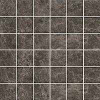 Декор Мерджеллина коричневый тёмный полотно, 30,1x30,1 7 мм, арт. MM5249