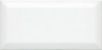 Плитка Бланше белый грань, 20x9,9 9,2 мм, арт. 19040
