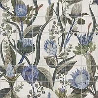 Декор Mural Blue Leaves мат, 20x20, арт. PT03223