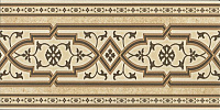 Koblenz Stellstufe mit Dekor Hellbeige. Подступенник (15,5x31)