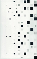Декор Kwant bialo-czarny глянц, 25x40
