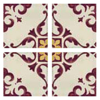 Декор Jolie Ivoire Purple Trama, 10x10, арт. 8333