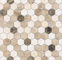 Мозаика Pietra Mix 1 MAT hex 18x30x6 мат, 28,5x30,5 6 мм