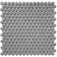 Мозаика Penny Round Dark Grey, 31,5x30,9 6 мм
