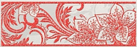 Бордюр Азур алый 1 1501-0052, 8,5x25