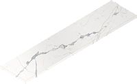 Угловая Ступень Левая Стелларис Статуарио Уайт мат 33x120 9 мм арт. 620070002605