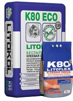 LITOFLEX K80 ECO серый. Клей плиточный (25 кг.)