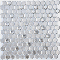 Мозаика Argento grani hexagon 13x23x6, 30x30 6 мм