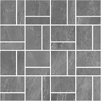 Декор Про Слейт серый мозаичный мат, 30x30 11 мм, арт. T021/DD2038