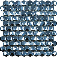 Мозаика Hex Diamond № 358D Черный, 30,7x31,7 4 мм