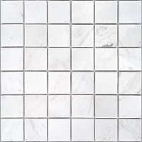Мозаика Dolomiti bianco POL 48x48x7 полир, 30,5x30,5 7 мм