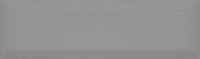 Плитка Аккорд серый тёмный грань, 8,5x28,5 9,2 мм, арт. 9015