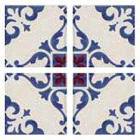Декор Jolie Blanc Bleu Trama, 10x10, арт. 8330