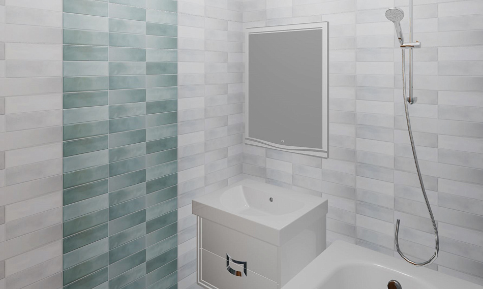 Готовый интерьер к коллекции Alma Ceramica Style (~50 000 ₽)