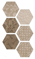 Hexagon Atlas Patchword Warm. Универсальная плитка (21,6x25)