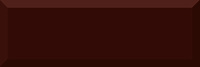 Плитка Monocolor Biselado Brillo Marron, 10x30