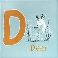 Декор Зоопарк "D" матовый мат, 20x20 6,9 мм, арт. OS/A239/5185