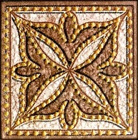 Вставка Корсика коричнево-бежевый мат, 7x7