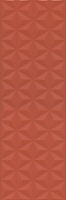 12120R Диагональ красный структура обрезной. Настенная плитка (25x75)