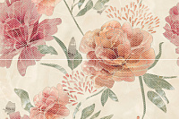 Панно Rose Atica (из 2-х плиток) глянц, 50x75