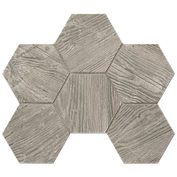 TA03 Hexagon непол 10 мм. Мозаика (25x28,5)