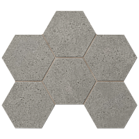 LA03 Hexagon непол 10 мм. Мозаика (25x28,5)