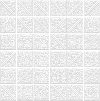 Плитка Ла-Виллет белый, 30,1x30,1 6,9 мм, арт. 21023