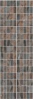 Декор Театро коричневый мозаичный глянц, 25x75 9 мм, арт. MM12143